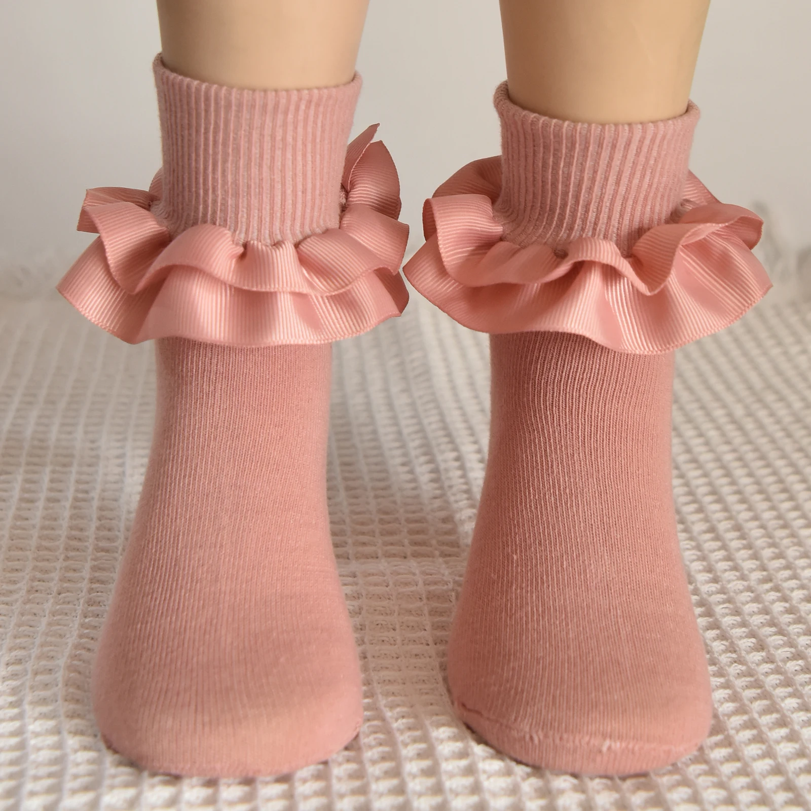 Girls Short Socks Lace Princess Short Socks Ruffled Princess Dress Lace Short Socks for Baby/Toddler/Girly Girls