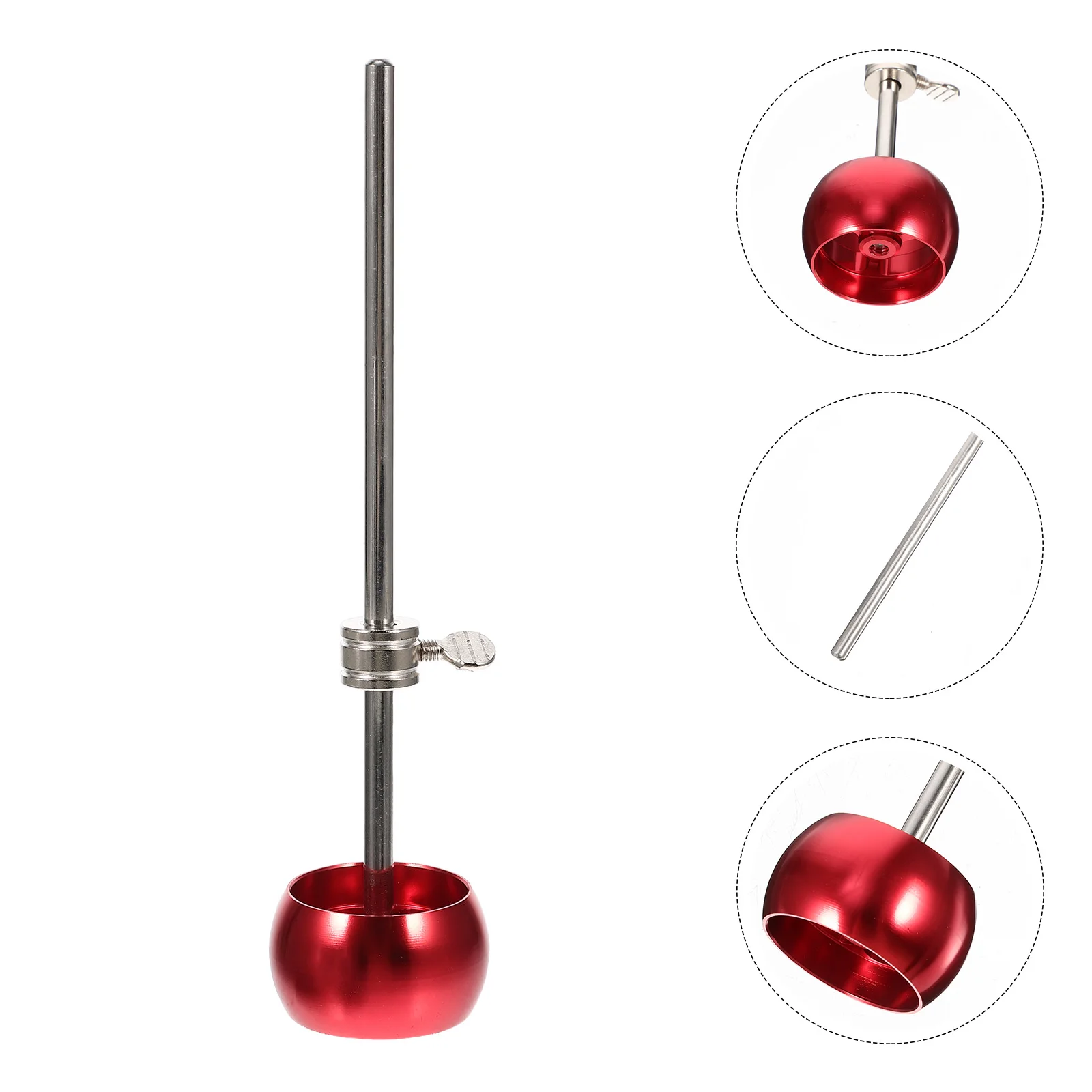 

Aluminum Alloy Hammer Head Drum Pedal Parts Accessories Percussion Instrument Beaters Foot Pedal Red Adjustable Weight Classic