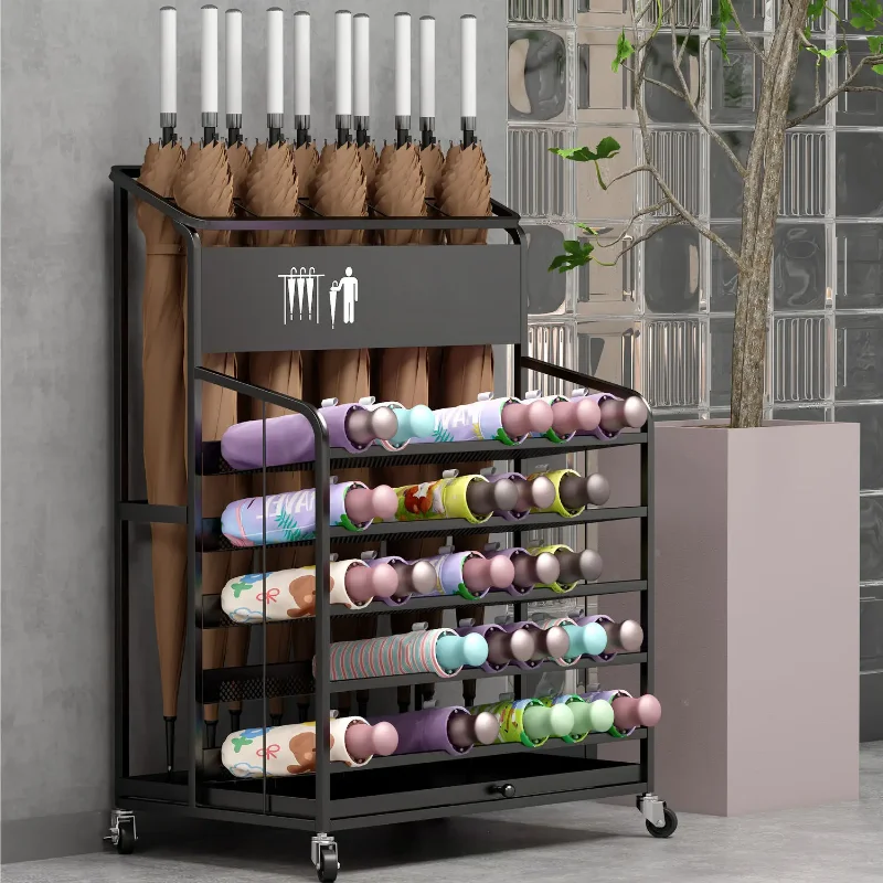 Classroom Office Door Umbrella Storage Rack Hotel Lobby Household Parasol Holder Commercial Large Capacity Durable Organizer