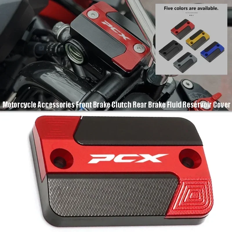 CNC Front Brake Reservoir Fluid Tank Cover Oil Cup Cap Motorcycle Accessories For HONDA PCX 160 150 125 pcx160 PCX150 PCX125