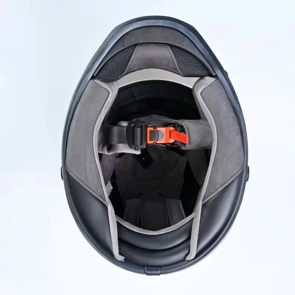 Black/Red Motorcycle Helmet Pull Buckles 6 Gear Adjustment New Design Bike Helmet Clip Durable