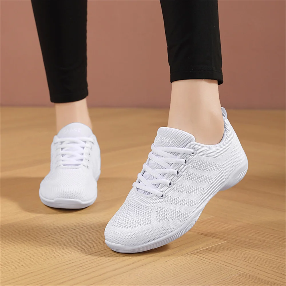 ARKKG Kids Cheerleading Shoes Children\'s Competition Aerobics Shoes Soft Bottom Sports Shoes Girl Professional Training Sneakers