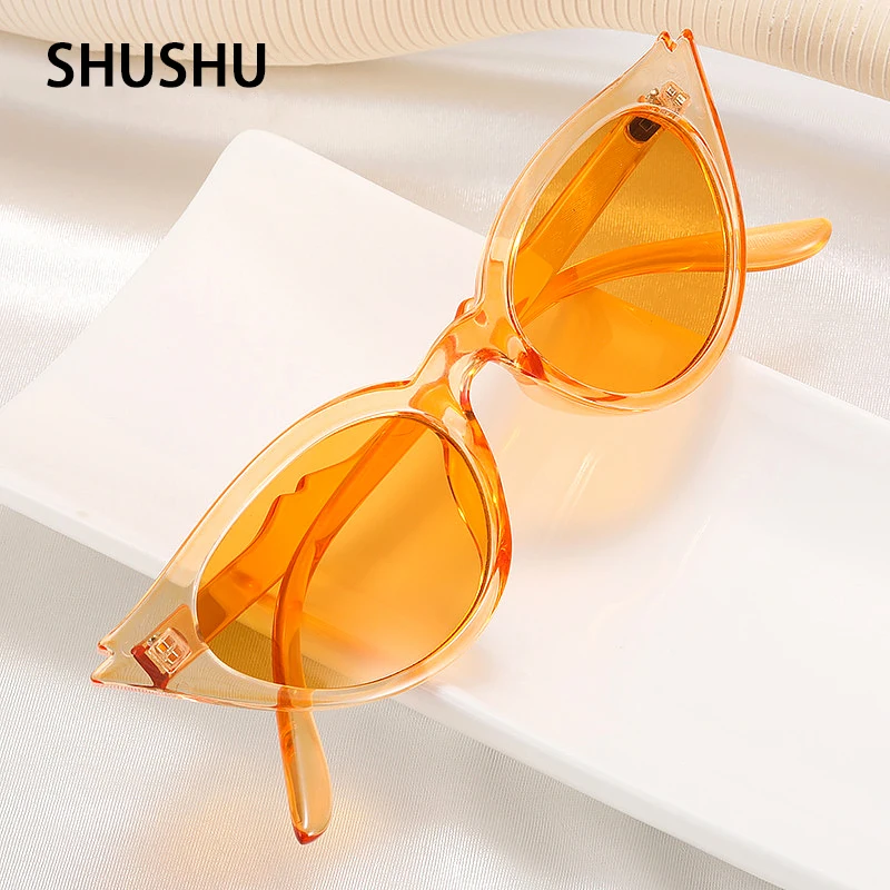 A201 Fashion Cat Eye Ladies Fox Ear Sunglasses Personality Trend Wear Sun Glasses Women's Sunshade UV400