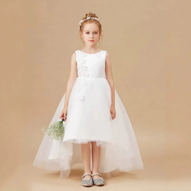 Children's Formal Dresses Spring/Summer New Styles for Weddings Girls' Fashion Show Outfits Hostess Puff-padded Princess Dresses