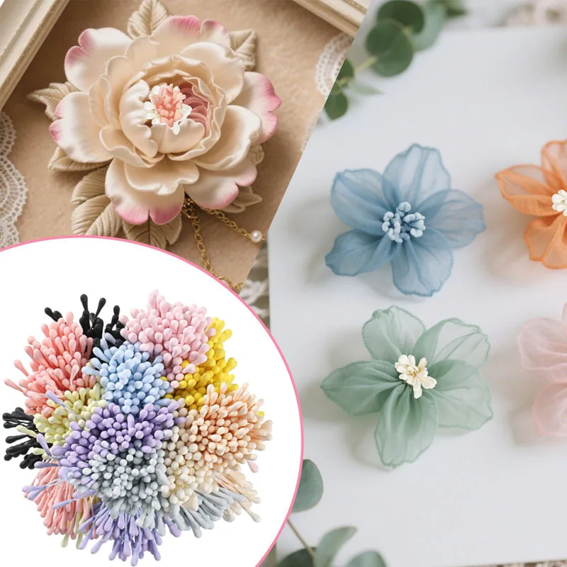 Cerca de 95-100 peças de mini flores artificiais multicoloridas para decoração de casamentos, festas e casa.