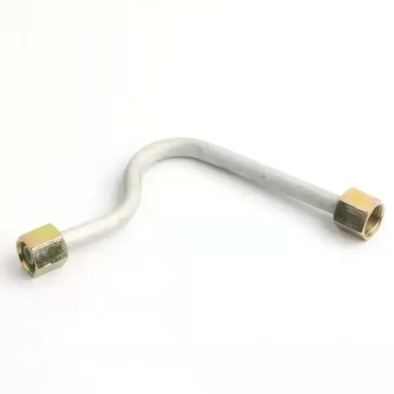 9mm Thread Aluminum Air Compressor Exhaust Tube Replacement Silver Tone