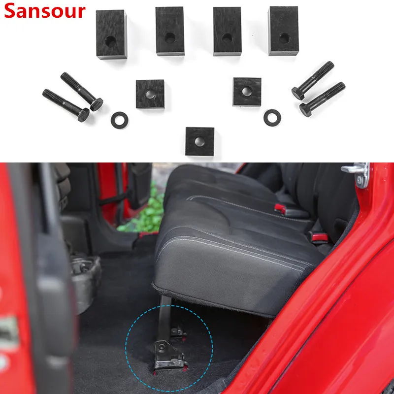 Sansour Car Rear Seat Recline Kit Seat Screw Angle Adjust Tool Kit Cover for Jeep Wrangler JK 2007 Car Accessories