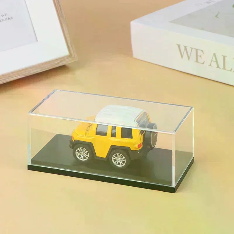 1:64 Car Model Display Box Transparent Protective Case Acrylic Dust Hard Cover Storage Holder