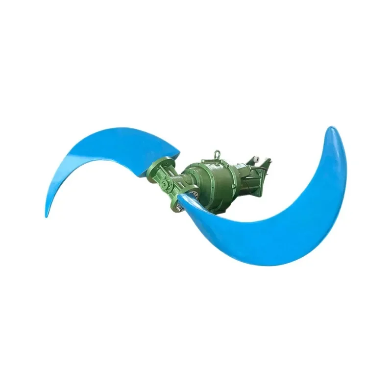 Low-speed submersible thruster, thruster mixer, wastewater plant reaction tank oxidation ditch thruster