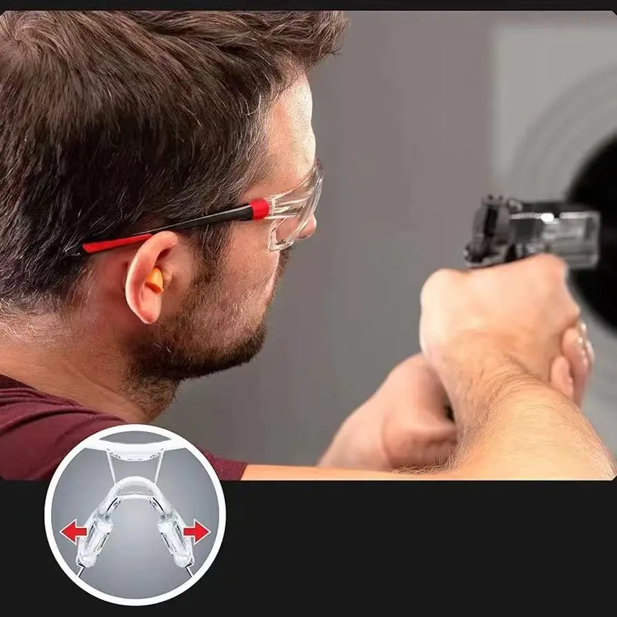 48-73-2000 透明保護メガネ、耐衝撃性二重コーティングレンズ、耐摩耗性ハードコーティングゴーグル