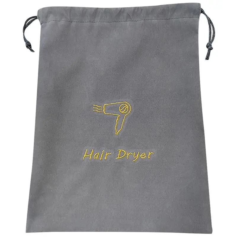 Hair Dryer Bag Canvas Makeup Bags Drawstring Bag Pouch Fabric Storage Bag Hair dryer velvet spot bundle pocket jewelry bag