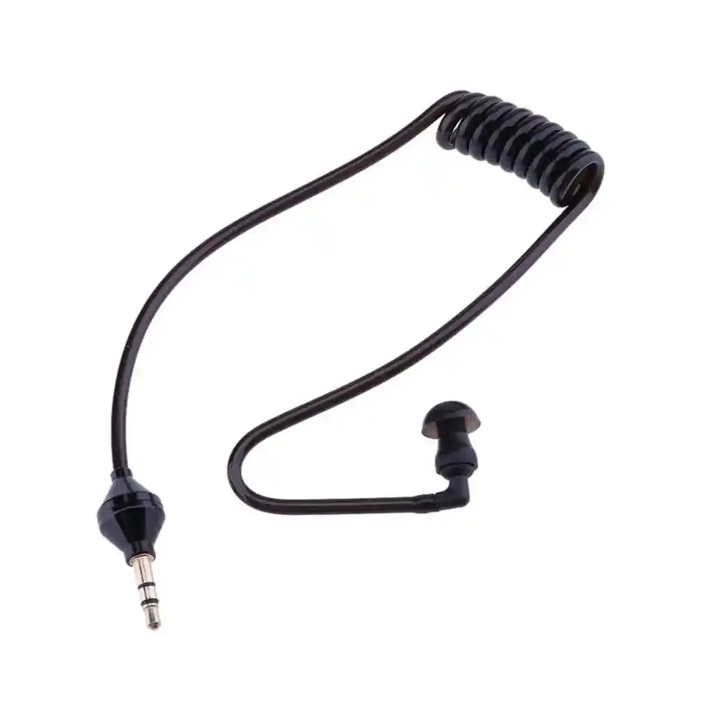 Nowe kable spiralne do słuchawek 3,5 mm z pojedynczym słuchaniem Funkcja mono Słuchawka douszna Stereofoniczny zestaw słuchawkowy tylko do słuchania — zdjęcie produktu 6