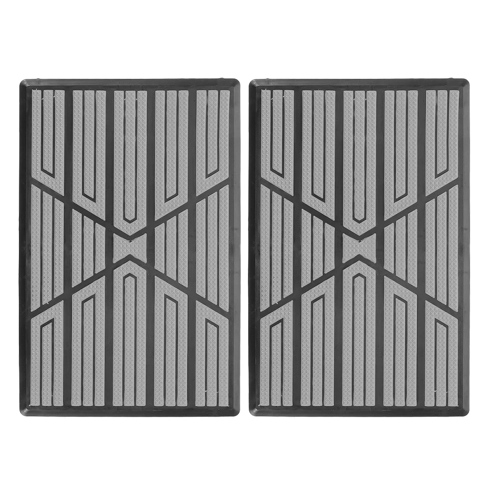 

2pcs Car Floor Mat Repair Patch Durable PP PVC Plastic Anti Slip Pedal Pad Kit Suitable Various Models Car Interior Floor Patch