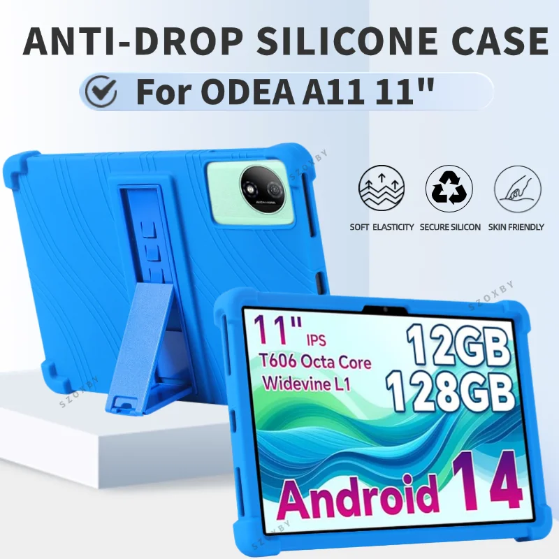 For ODEA A11 Tablet 11inch protective Cover Case Shockproof Adjustable Android 14 Stand Stand Protective Shell