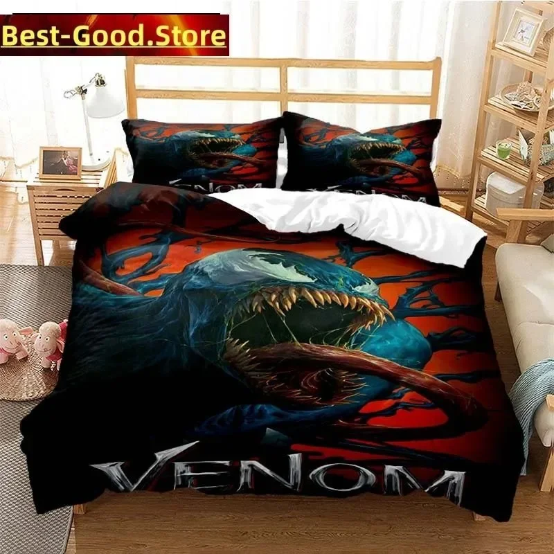 

3D Print Fashion Venoms Last Dance Bedding Set Boys Girls Twin Queen King Size Duvet Cover Pillowcase Bed boys Adult Bedroom