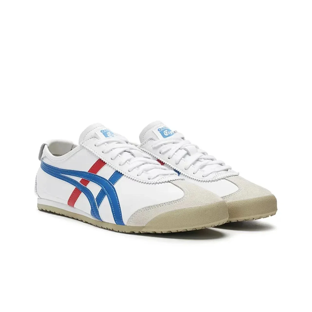 أحذية ركض اسيكس-Onitsuka Tiger MEXICO 66 سهلة الارتداد بنعل مرن للرجال والنساء ، أحذية رياضية كلاسيكية من القماش