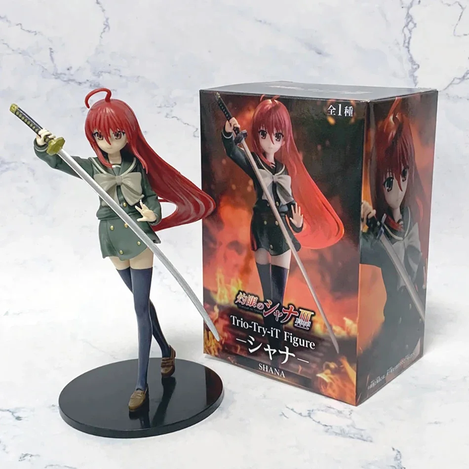 19CM Anime Shakugan no Shana Shana Punish the crime PVC Action Figures Model Collection Ornament Anime Cartoon Model Toy Gift