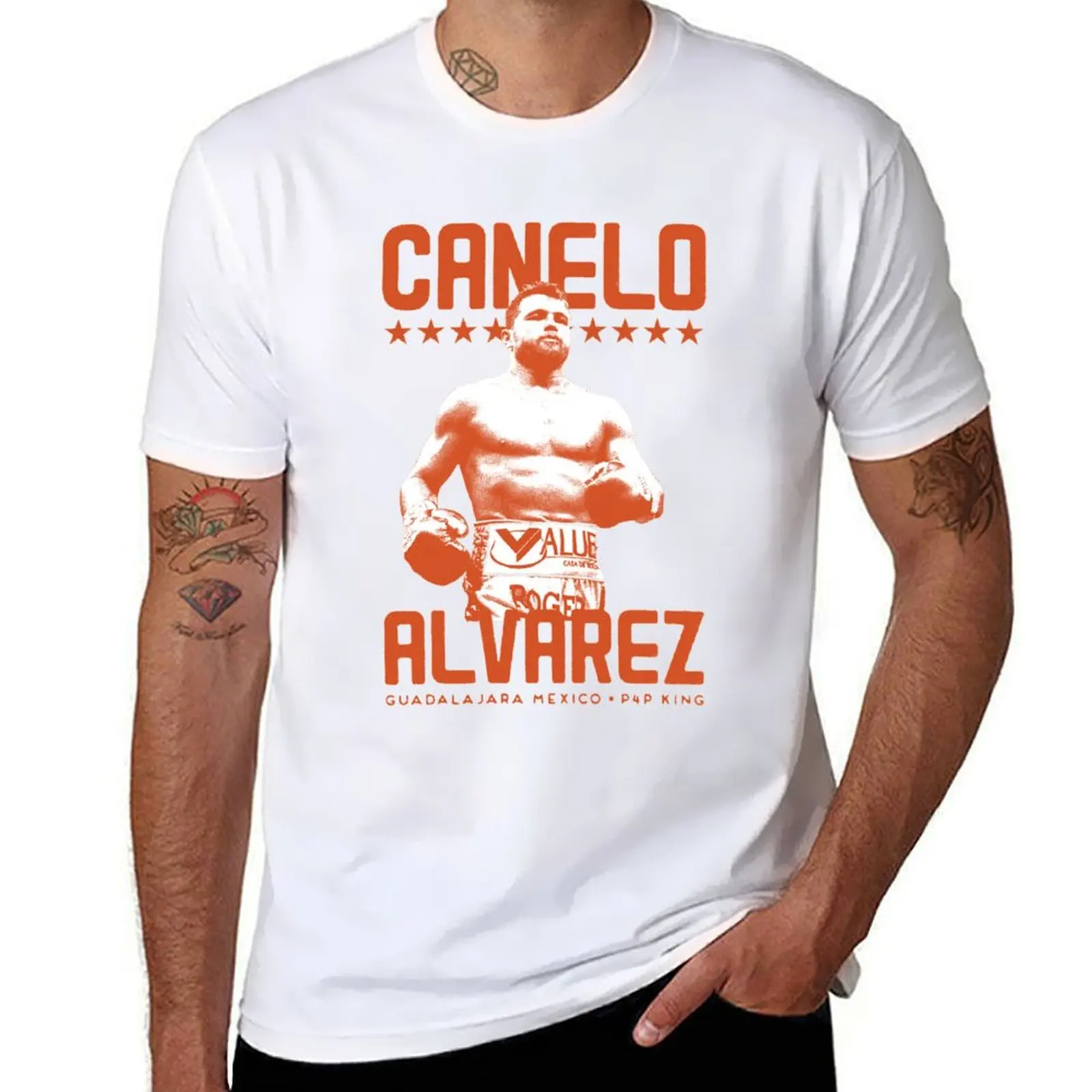 

t shirts funny cotton shirts T-Shirt poster t vintage CANELO man funny Alvarez boxing Saul