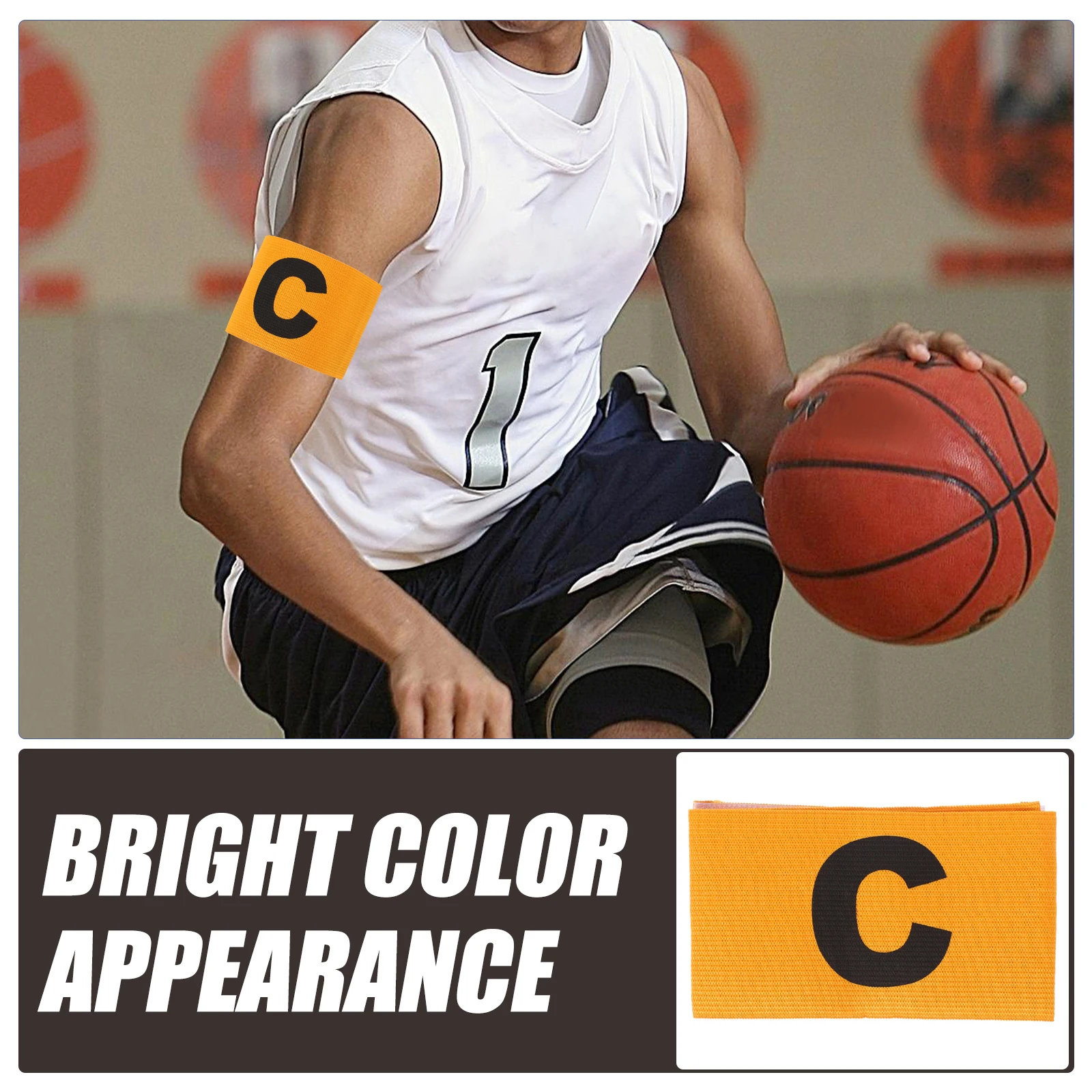 

Captain Armband for Soccer Bright Color Design Perfect Gift for Football Basketball Team Leaders Soccer Captain Armband