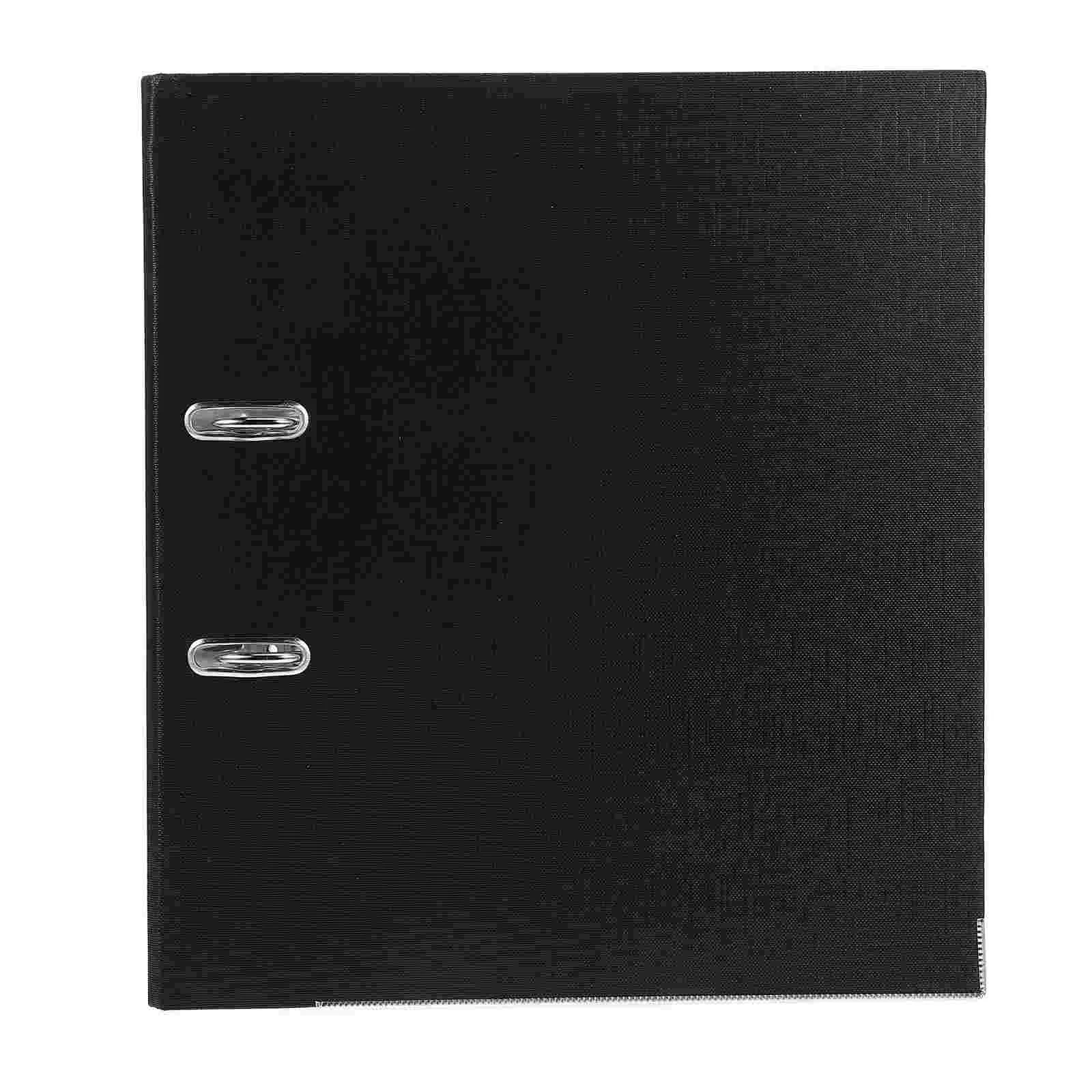 

A4 Size Plastic Lever Arch File Folders with Clip and Finger Grip Hole (Black)