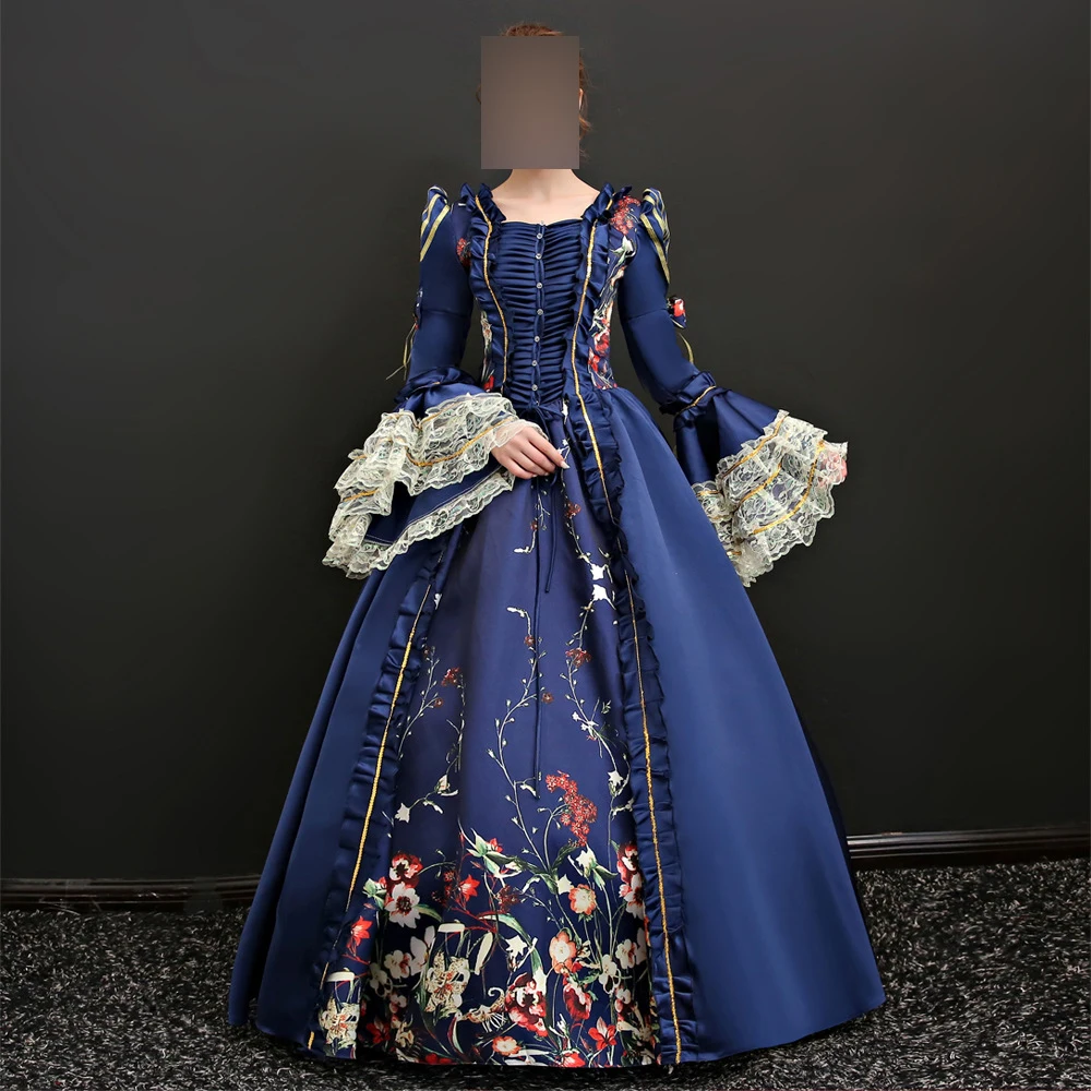 

Customized Marie Medieval Women Evening Dresses Renaissance Victorian Masquerade Theater Prom Party Gowns Formal Vestidos