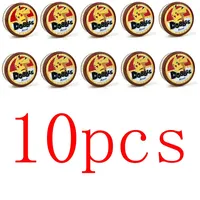 10pcs Spot It Anime Pokemon Pikachu Classical Dobble Jueg Cards Game with Metal Box Friends Party Board Game Kid Holiday Toys