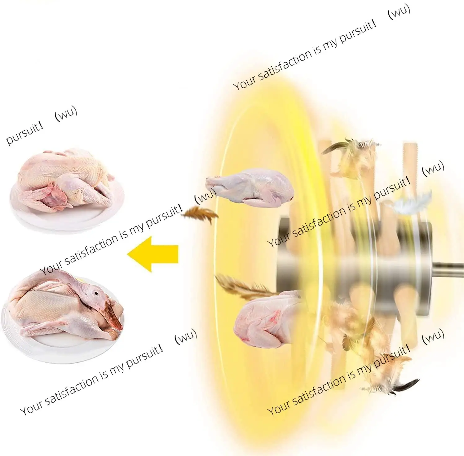 

ZOCI Poultry defeathering machine, electric drill chicken defeathering all - in - one machine for chickens, ducks and geese