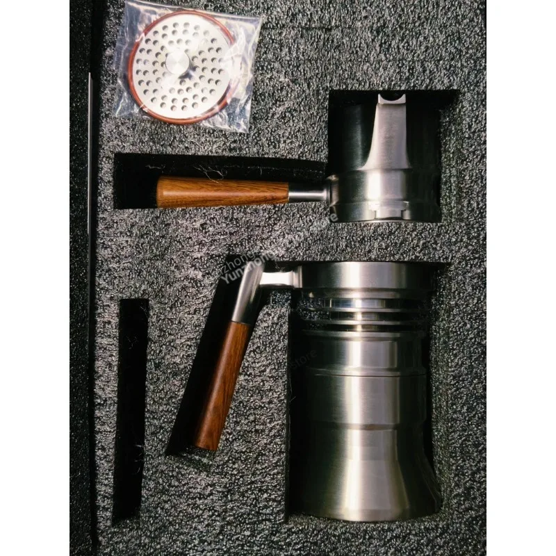 9Barista 9Bar Stovetop Espresso Maker 316 Stainless Steel Titanium Steam Extraction 58mm Outdoor Latte Coffee Pot