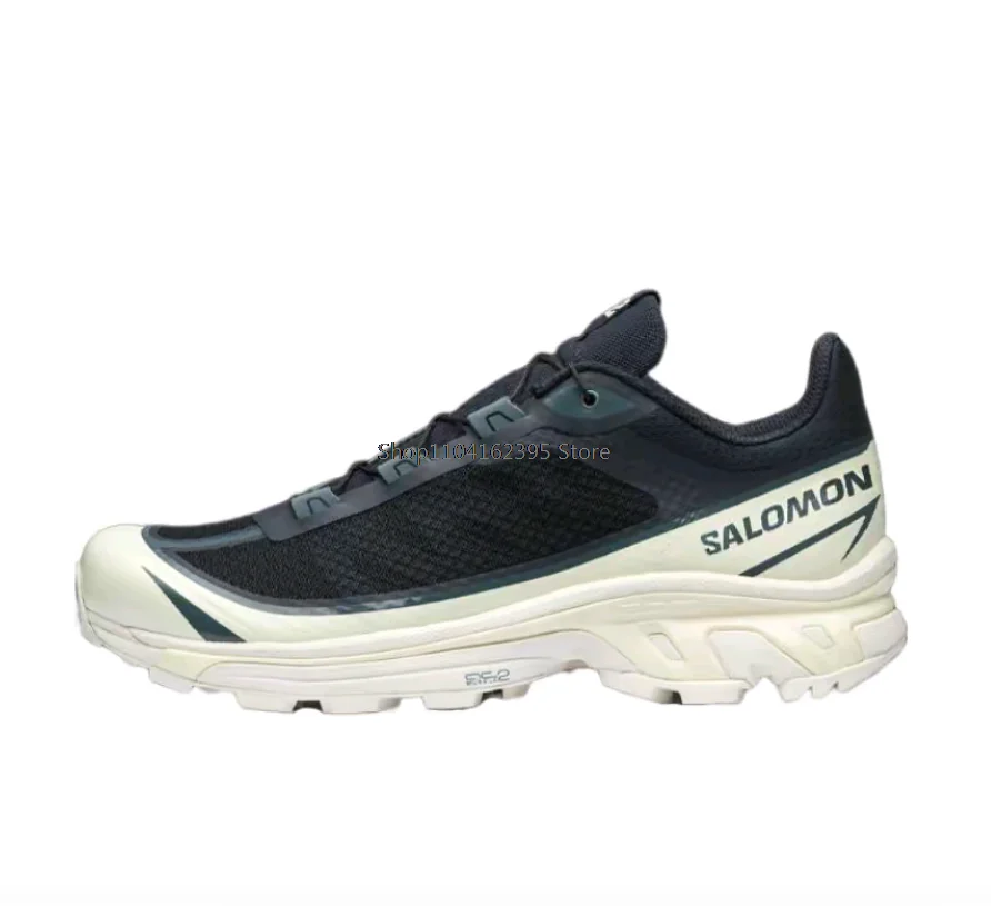 SALOMON XT-6 FT Comfortable wear-resistant breathable low cut men's and women's running shoes black and white