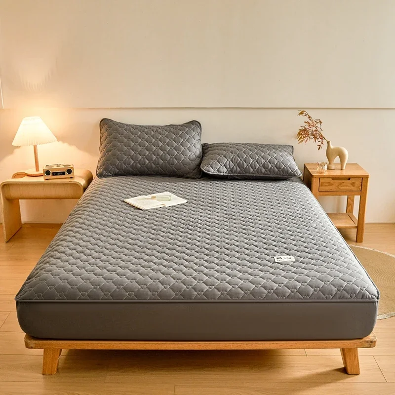 1pc Cotton Fitted Sheet (pillowcase Not Included) Thickened Mattress Protector Available in Multiple Size 90/120/135/150/180/200