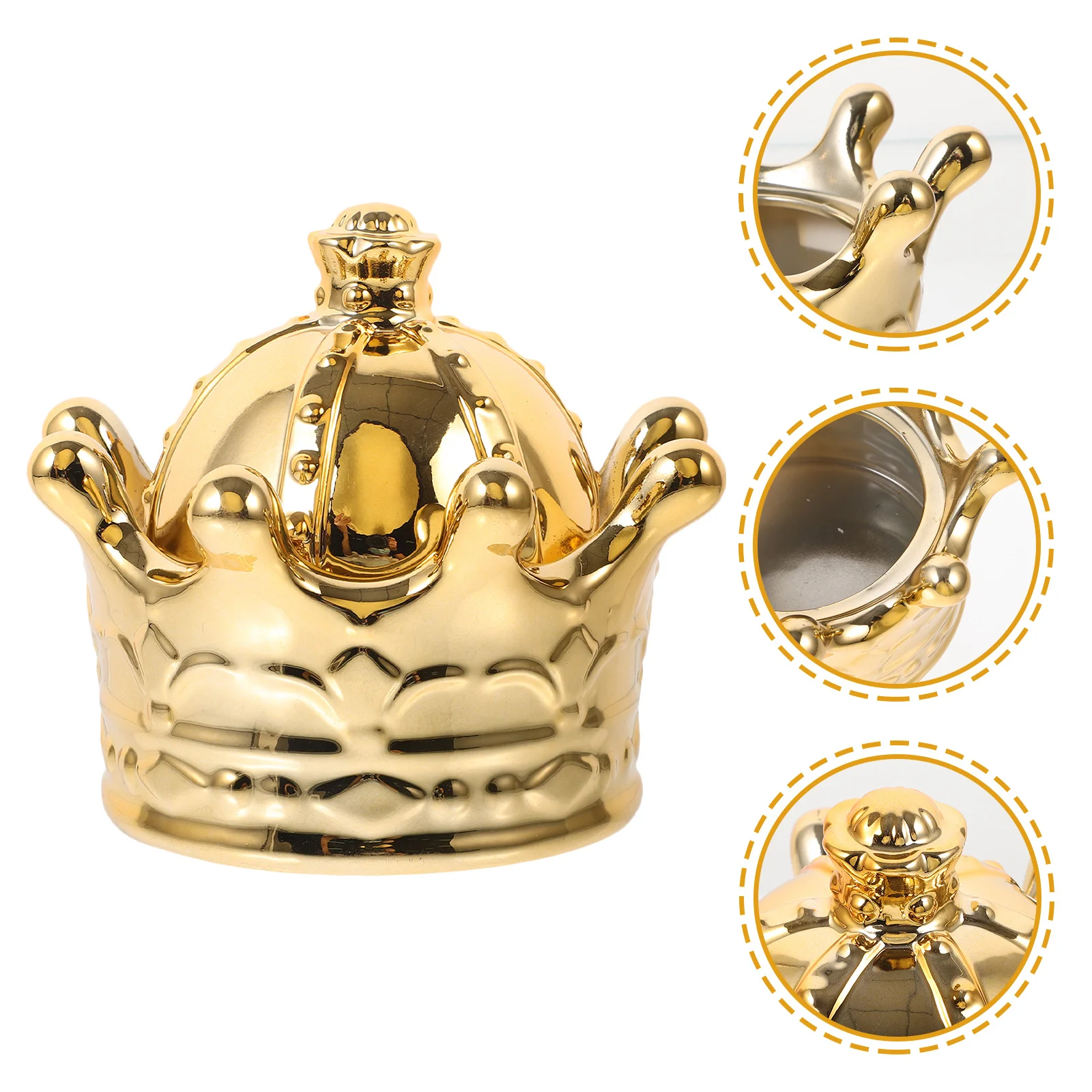 

1pc Small Ceramic Jewelry Box White Porcelain Storage Container For Earrings Rings Beads Compact Trinket Case Wedding