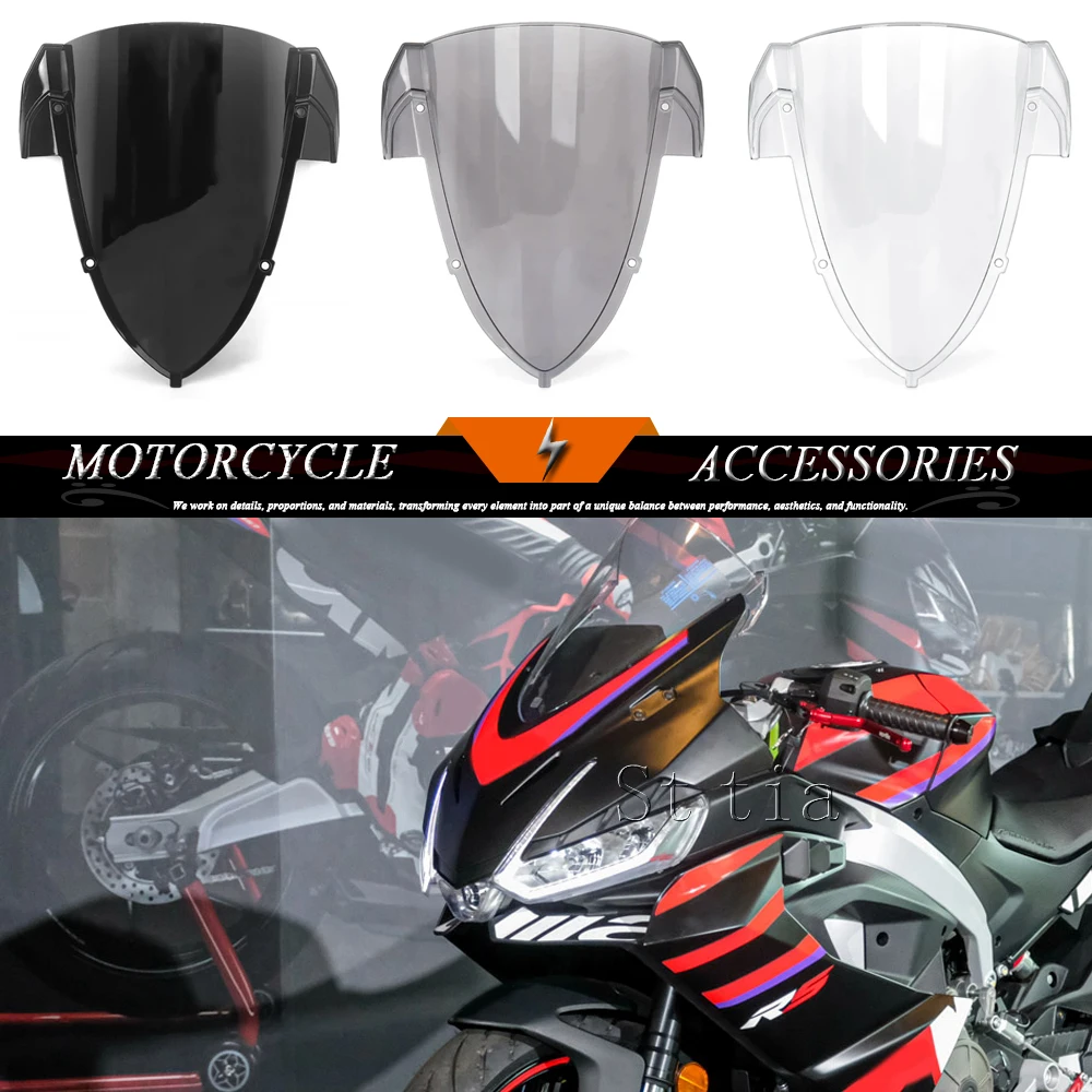 

RS457 New Motorcycle Front Windshield Windscreen Covers For Aprilia RS457 rs457 RS 457 2024 2025 Wind Deflector Fairing