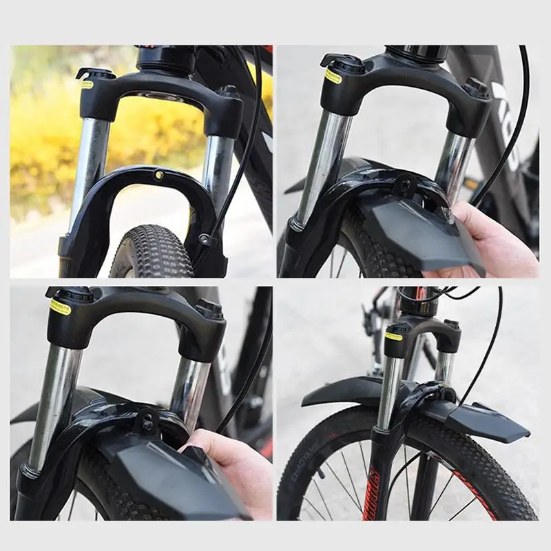 Bicycle Mudguards Temperature Resistant Universal 24 26 27.5 Inch for Mountain Road Bikes Extreme Weather Riding