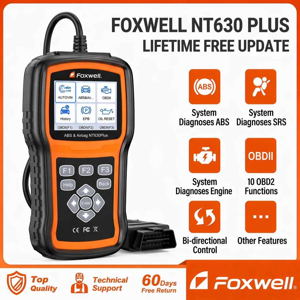 OBD2-Diagnose-Scanner und Batterietester 2-in-1 mit ABS-Airbag-SRS-Reset, SAS-Kalibrierung, EPB-Service, Bidirektionaler Steuerung, Live-Datenübertragung und Codeleser für PKW, LKW, SUV mit