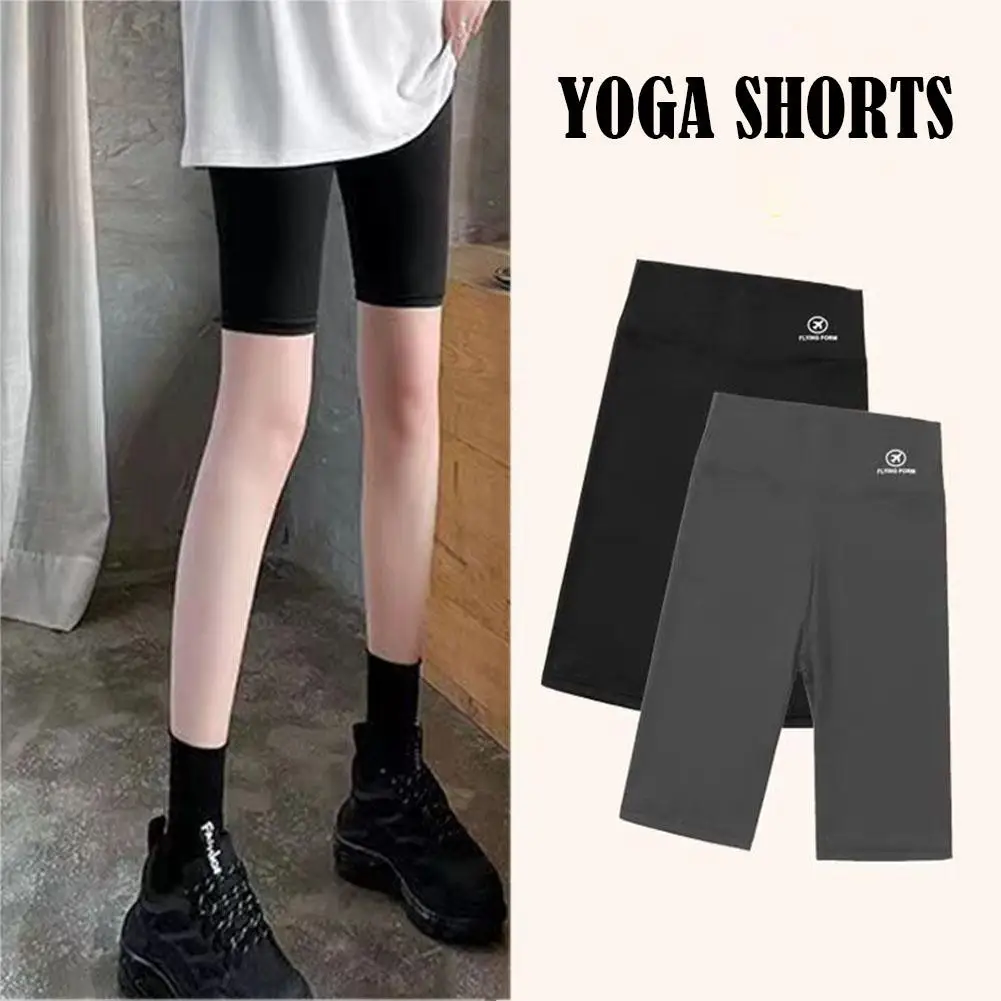 Yoga Fitness Shorts Female Capris A Small Man With Pants A Pants High Thick Waist Pants Running Yoga Women\'s Tight Pants