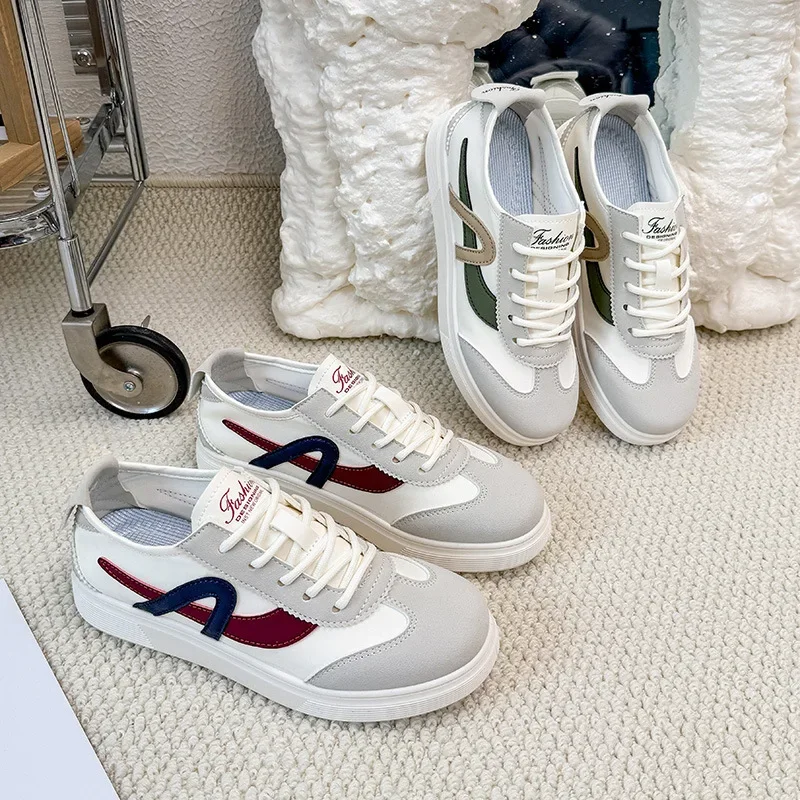 รองเท้ากีฬาลําลอง กีฬาผู้หญิง Le Fu เทรนด์ใหม่ในช่วงฤดูร้อน วิ่งแบบผูกเชือก ดีไซเนอร์ สะดวกสบาย