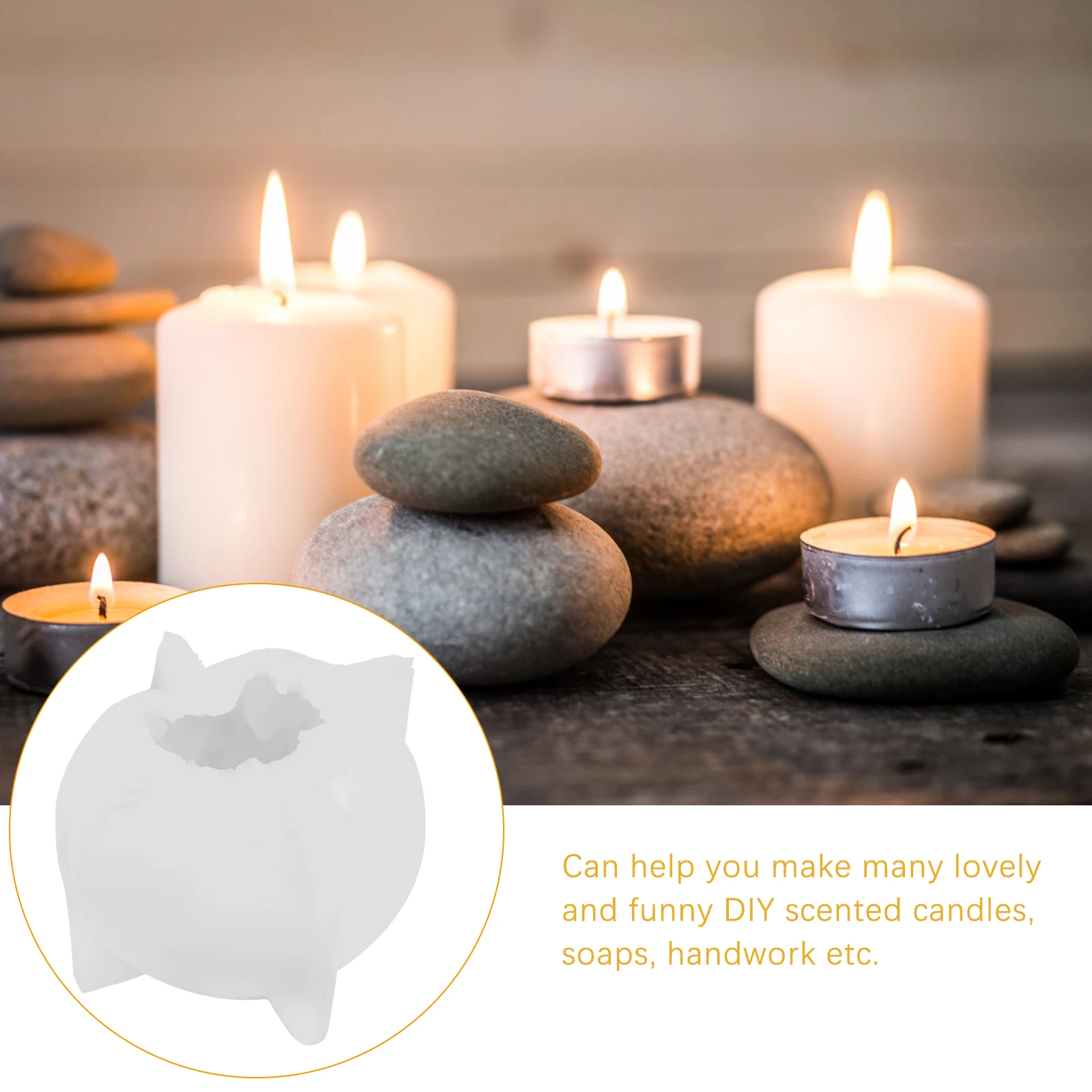 

Fox Tail C Shaped Silicone Molds Soap Creative Casting Decorative Practical DIY H made Scented C les Soaps H work Flexible