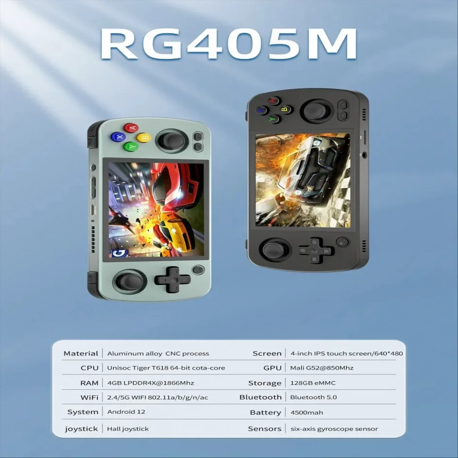 ANBERNIC RG405M 4 INCH IPS HD Touch Screen Android 12 Handheld video Game Retro portable Console 512G PS2 PSP 3DS Birthday Gift