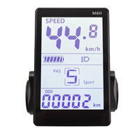 M6H Electric Bike LCD Display Meter Dashboard 24V 36V 48V 60V Universal E Scooter LCD Panel Screen for Electric Bike