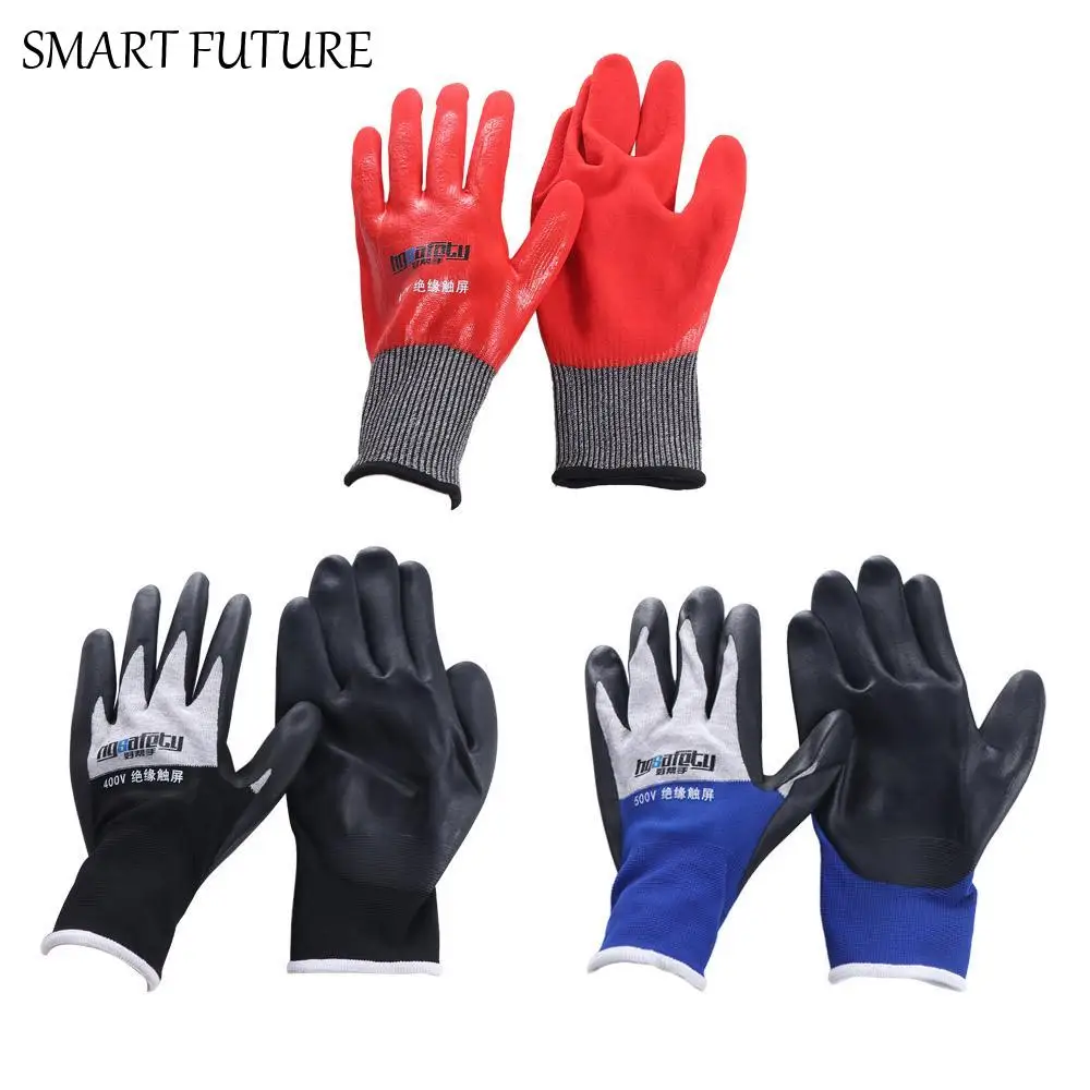 

Withstanding Voltage 400V/500V Electrical Insulating Gloves Touch Screen Oil Proof Anti-Electricity Gloves Nitrile Safety