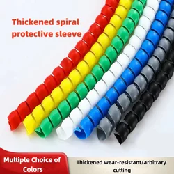 2/5/10Meters 8mm ~ 40mm Line Organizer Pipe Protection Flexible Spiral Wrap Winding Cable Wire Protector Cable Sleeve Cover Tube