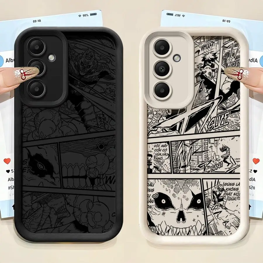 Funda de teléfono Soft Shell Comic Monster Kaiju No.8 para Samsung Galaxy A26 A22 A16 A23 A12 A36 A14 A32 A33 A34 A24 A13 A56