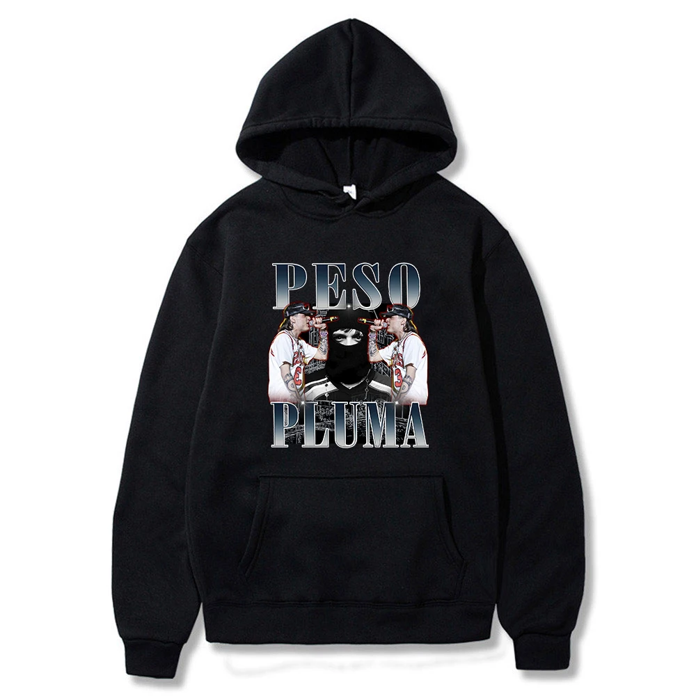 Singer Peso Pluma Funny Hoodie Hip Hop Graphic Sweatshirt Poleron Hombre Unisex Streetwear Harajuku Tracksuit Oversized Clothes