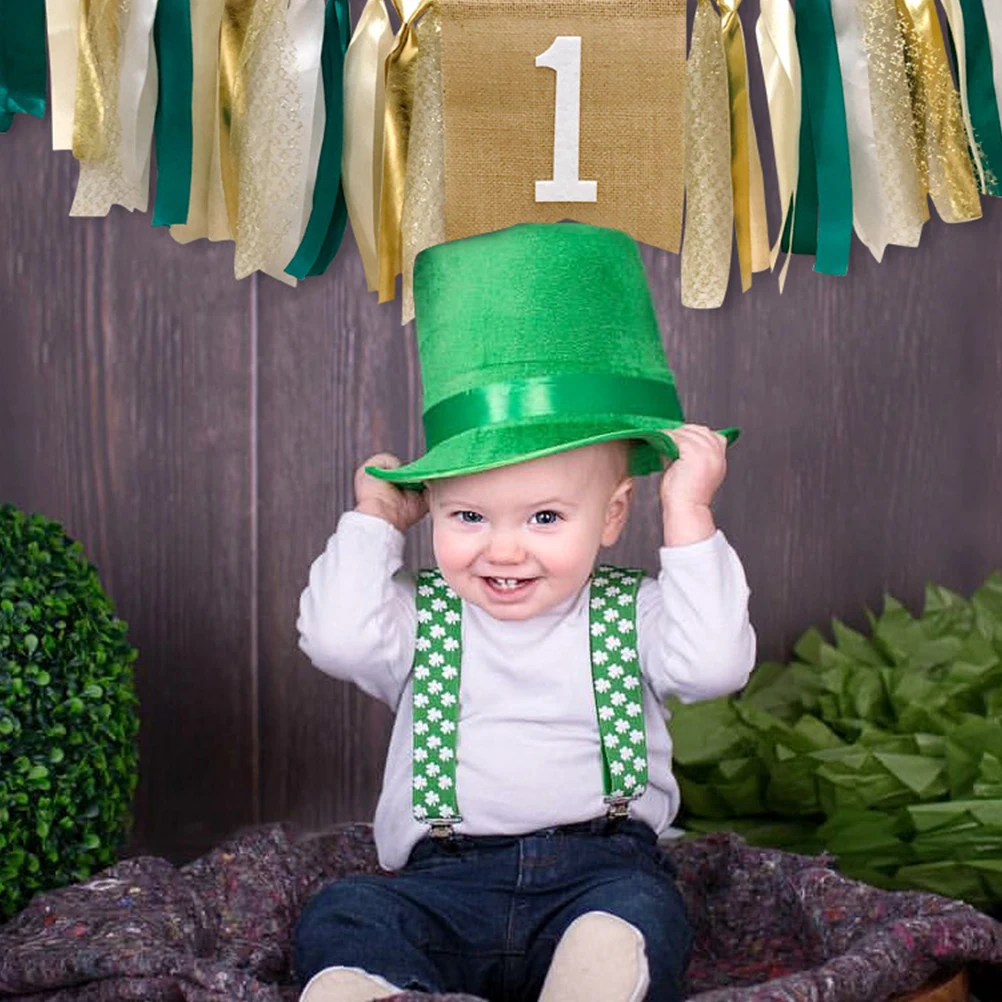 

Green Dining Chair Pull Flag Party Supplies Banner Decorative Vintage Ornament Child