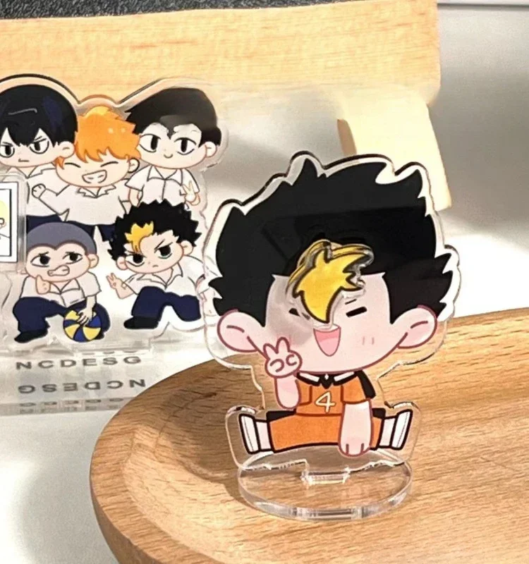 

Anime Game Haikyuu!! Yu Nishinoya Cosplay Acrylic Rotary stand Cute Standing Sign Student Xmas Gift Desktop Decor Decoration