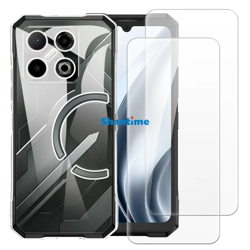 

Мягкий чехол + комплект из закаленного стекла, защитные пленки для экрана Doogee Blade GT Play, защита всего тела