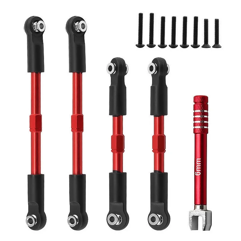 esticadores-de-metal-camber-links-toe-links-set-linkage-para-arrma-1-10-gorgon-4x2-vorteks-2wd-fury-mega-550-quake-upgrade-parts
