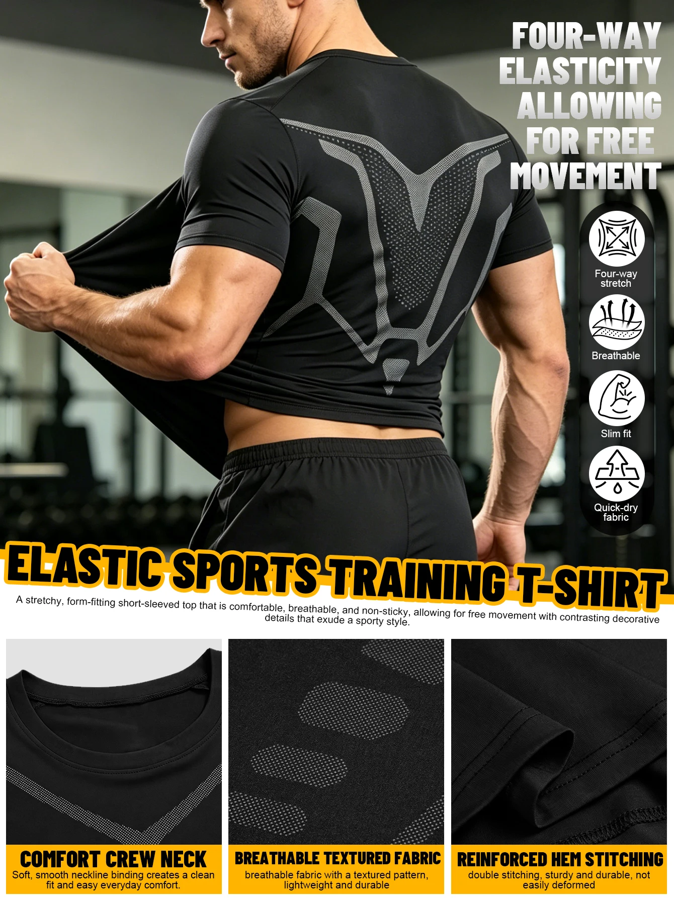 Questa tuta da uomo in quattro - T Shirt Tight Fit recensione e prezzo