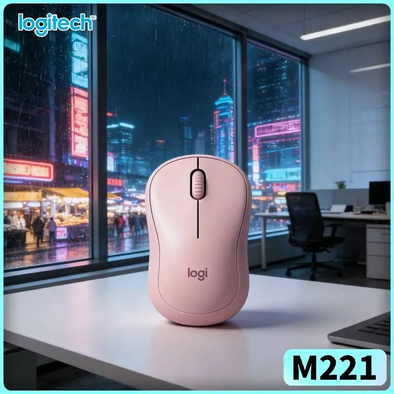 Logitech M221 Silent Optical Mouse - 18-Month Long Battery, 10m Range, Gentle Clicks, Students Office Pros
