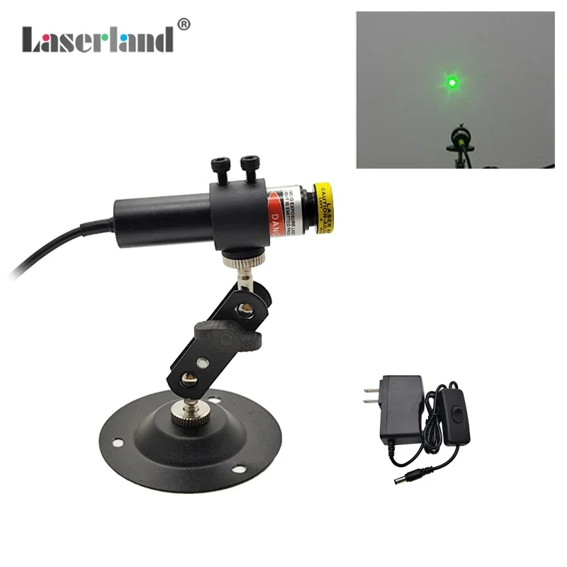 localizador de diodo de modulo de ponto verde focalizavel 532nm para tunel de vortice a laser de casa assombrada de halloween 18 mm 01